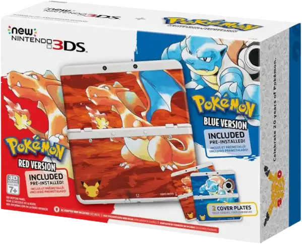Nintendo New 3DS Handheld Pokemon 20th Anniversary Edition