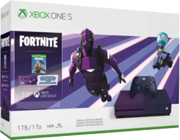 Microsoft Xbox One S Fortnite Limited Edition Purple Console