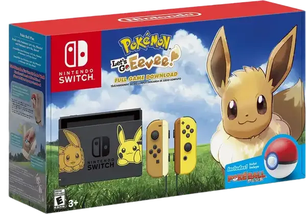 Nintendo Switch Pokemon Lets Go Eevee Console Bundle