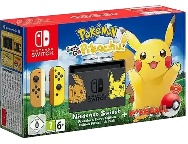 Nintendo Switch Pokemon Lets Go Pikachu Console Bundle