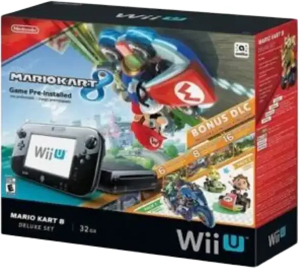 Nintendo Wii U Mario Kart 8 Deluxe Set Bundle
