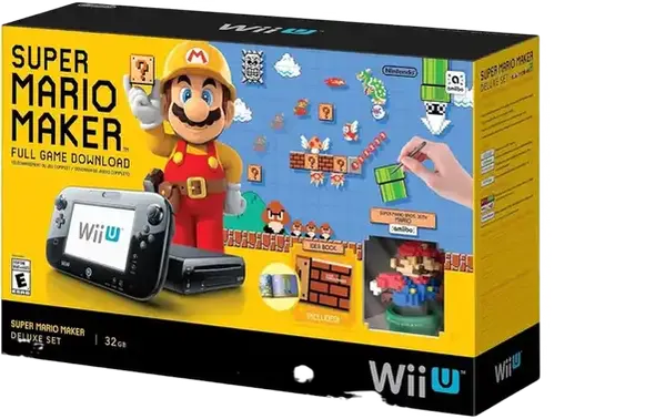 Nintendo Wii U Super Mario Maker Deluxe Set Bundle