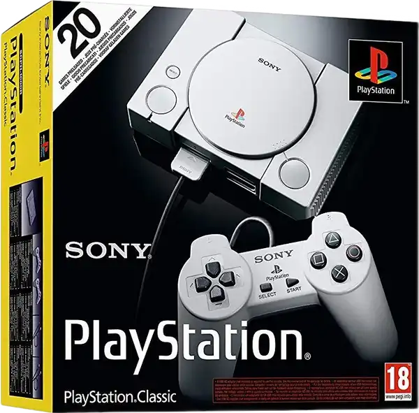 Sony PlayStation Classic Mini Console with 20 Preloaded Games